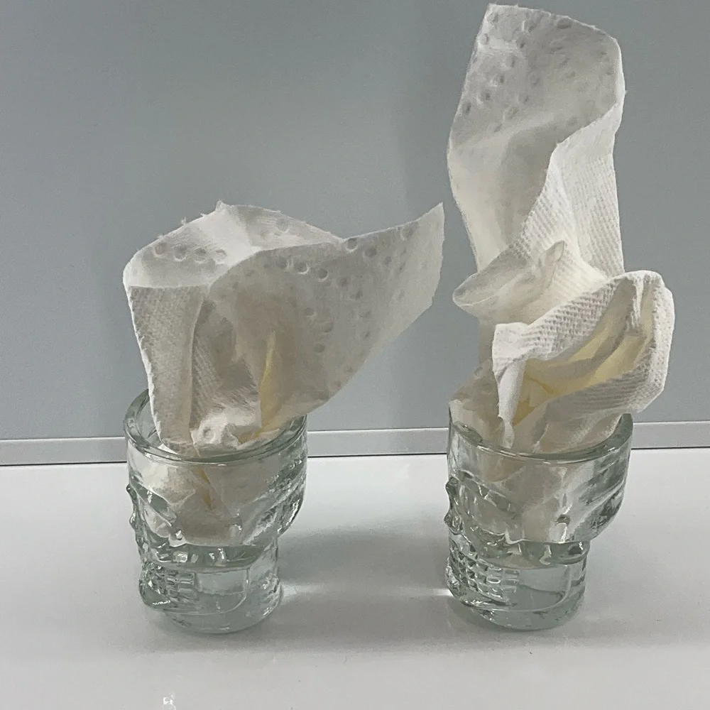 UNBRANDED Skull Shot Glasses Set of 2 Halloween Party Figural